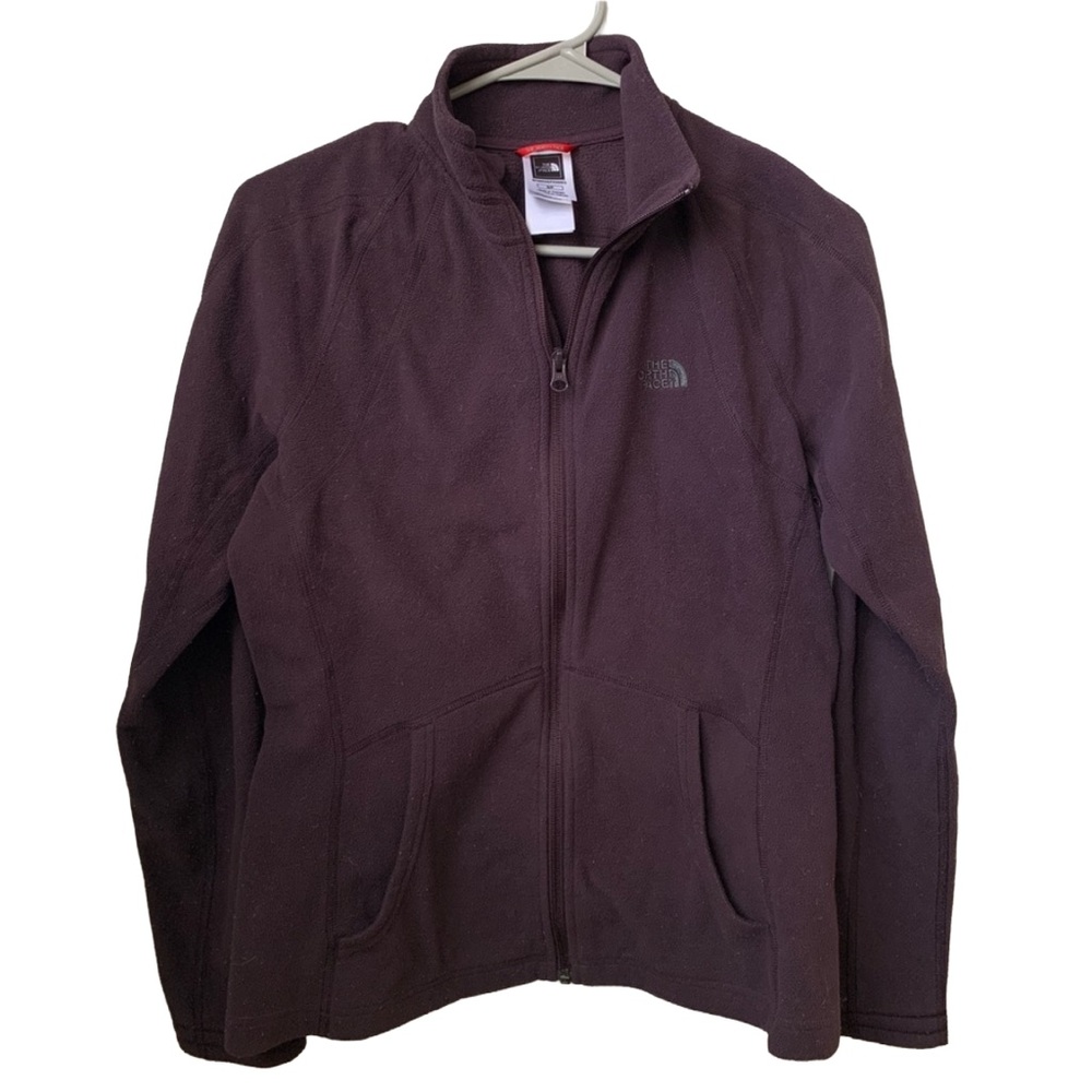 NORTHFACE Women’s Eggplant Purple 
Full Zipper Front Closure Flannel Jacket